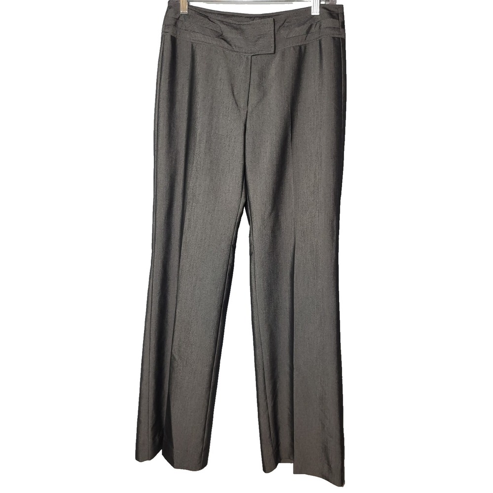 John‎ Paul Richard Black Wide Waistband/Leg Sheen Pant Size 6 Career Going Out